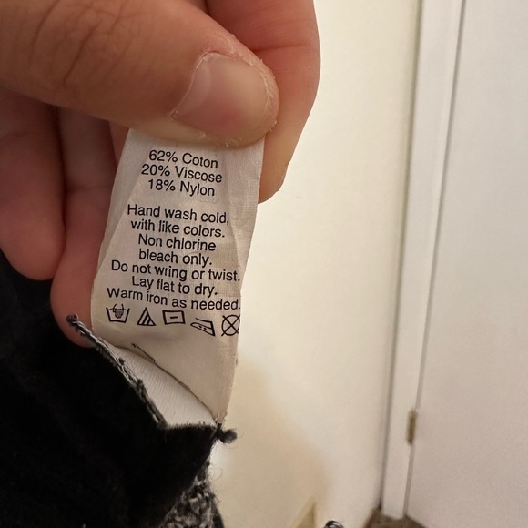 💁🏻‍♀️MADEWELL💁🏻‍♀️ Chronicle Knit Crewneck Sweater High-Low Hem Size Small - Picture 5 of 7